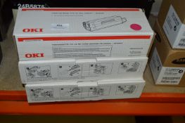 Three OKI Toner Cartridges
