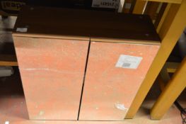 *Double Door Mirrored Bathroom Cabinet