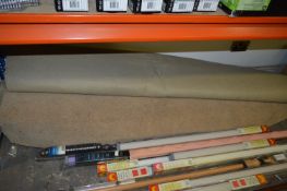 Two Rolls of Beige Carpet