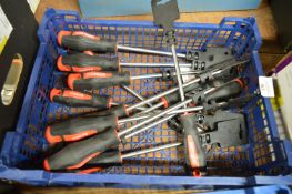 Box Containing Twelve 8x200 Slotted Screwdrivers