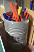 *45 Gallon Drum Containing Assorted Performance Vehicle Hoses