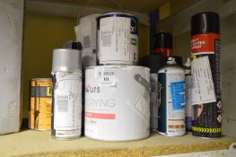 *Assorted Spray Paints, Quick Drying Gloss, Non-Drip Satin Gloss, Liquid Rubber, etc.