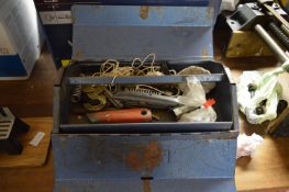 Metal Toolbox Containing Stanley Knives etc.