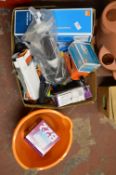 *Box Containing Assorted Plumbing Equipment, Hand Tools, Diamond Core Bit, etc.