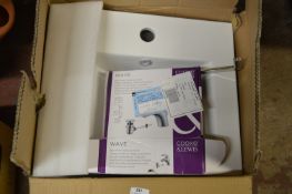 *Contemporary Style Square Wash Basin with Monobloc Tap