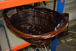 Oval Wicker Log Basket