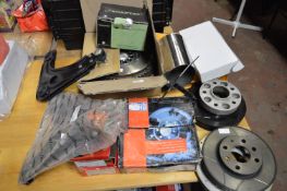 *Mixed Automotive Parts; Ventilated Brake Disks, Wheel Spacers, Clutch Assemblies, etc.