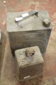 *Vintage Esso Fuel Can and 56Lbs Block