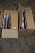 *Two Boxes of Ring Binders
