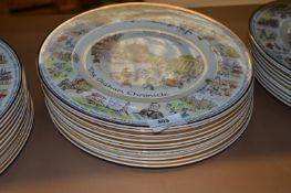 *10 Oldham Chronicle 150th Anniversary Commemorative Bone China Plates