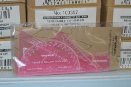 *Eight Boxes Containing 10 Biodegradable Geometry Sets (Pink)