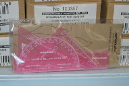 *Eight Boxes Containing 10 Biodegradable Geometry Sets (Pink)