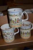 *12 Oldham Chronicle 150th Anniversary Commemorative Bone China Cups by Jenny Hinchcliffe
