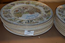 *10 Oldham Chronicle Limited Edition Plates on English Bone China by Jenny Hinchcliffe