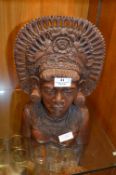 Large Carved Wood Figurine 