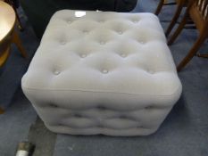 *Winchester Grey Upholstered Ottoman