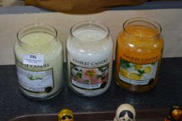 *Three Yankee Candles