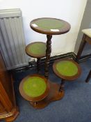 Mahogany Four Teir Plant Stand