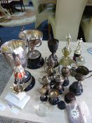 Collection of Silver Plated and Other Trophies