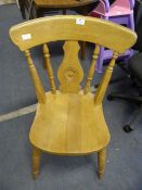 Bullseye Back Beech Dining Chair