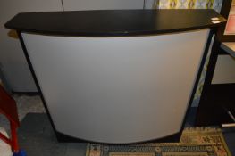 Black Laminate & Grey Reception Desk
