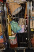 Cage Lot; Table Lamps, Ornaments, Wooden Boxes, Ar