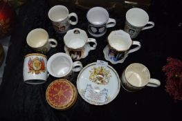 Collection of Royalty Commemorative Mugs