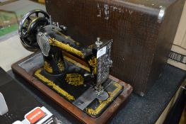 Cased Hand Singer Sewing Machine