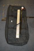 Travel Suit Bag, Spirit Level Ruler and a Walking