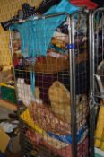 Cage Lot of Textiles; Curtains, Table Linen, Soft