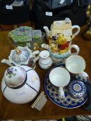 Decorative Teapots, Vase and Commemorative Ware
