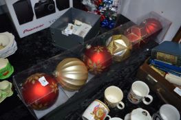 *Shatter Resistant Christmas Baubles 6pk