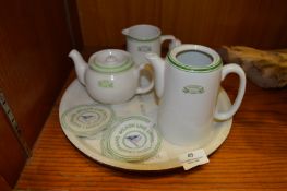 Wilson Line Shopping Tea Set and Tray