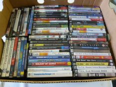 Box of PC CD Games and Films