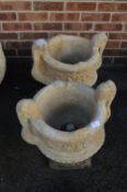 Pair of Large Garden Urns