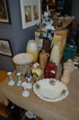 Pottery Vases, Plant Pot, Fruit Bowl, Candlesticks
