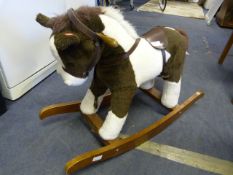 Giftworks Plush Fur Rocking Horse