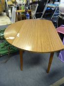 Melamine Wood Effect Drop Leaf Dining Table