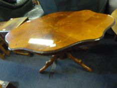 Italian Mahogany Inlaid Coffee Table