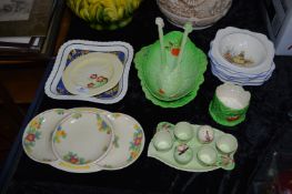Table Lot: Carltonware Breakfast Set, Leaf Dishes,