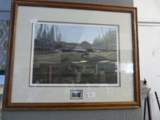 Framed Print and Stamp 
