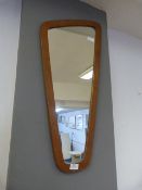 1970's Teak Framed Wall Mirror