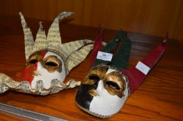 Pair of Pierot Wall Masks