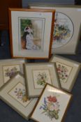 Assortment of Framed Needlework Tapestries