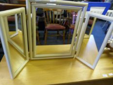 White Framed Dressing Table Mirror