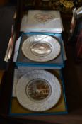 Selection of Coalport Christmas Plates and Royal D