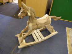 *Carved Wooden Rocking Horse