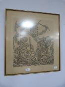 Framed Indian Block Print