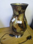 Crackle Glass Table Lamp
