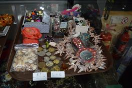 Tray Lot of Costume Jewellery; Shell Necklaces, Lo